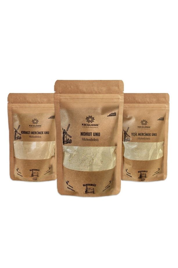 Glutensiz Filizlendirilmiş Süper 3 Lü Un Avantaj Set 500 Gr 3 Adet - 1