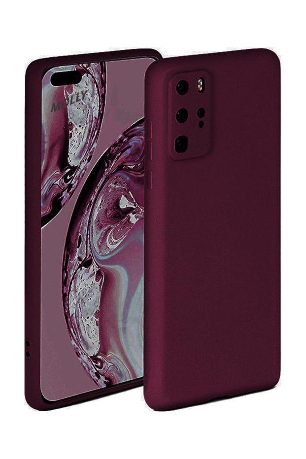 Huawei P40 Pro Compatible Plum Guardian Matte Silicone Case
