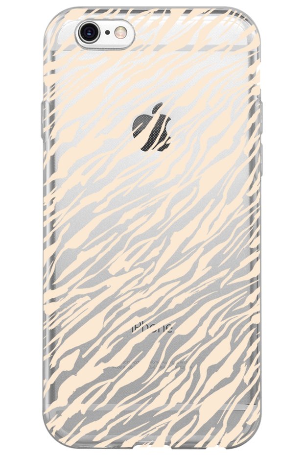 iPhone 6 Plus Lines Design Patterned Transparent Silicone Phone Case