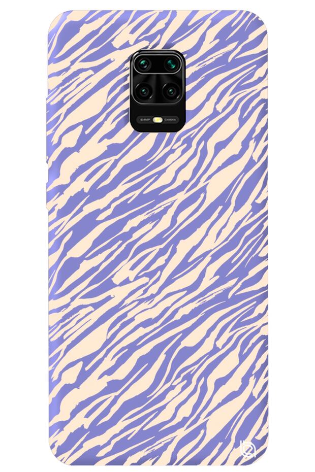 Xiaomi Redmi Note 9S Lilac Colored Lines Velvet Patterned Silicone Phone Case