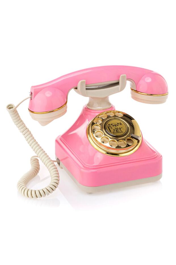 Pembe Çevirmeli Klasik Telefon - 1