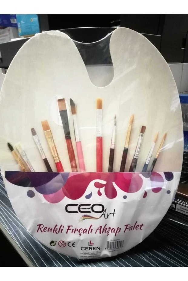 Renli Fırçalı Ahşap Palet Set