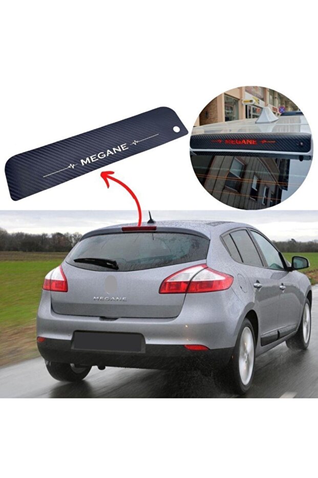 Renault Megane 3 Hb Carbon Rear Brake Stop Light Sticker