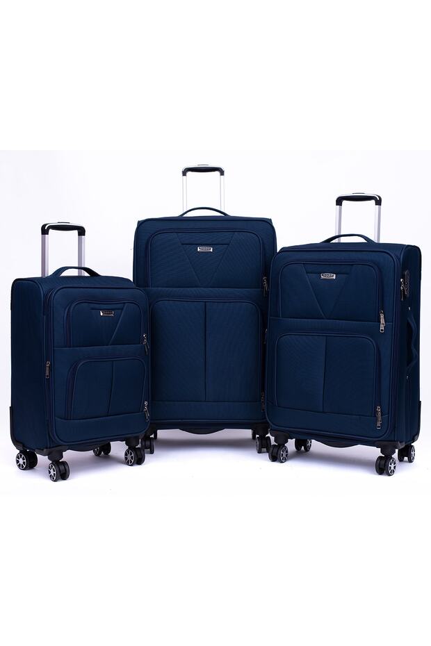 Moda Kr 1010 Lacivert 3 Boy Valiz Seti - 1