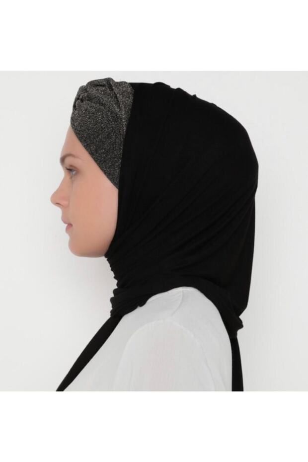 Black Gold Princess Combed Shawl - Knot - 1