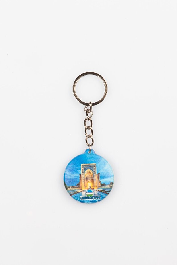 Uzbekistan Themed Keychain Cover Opener