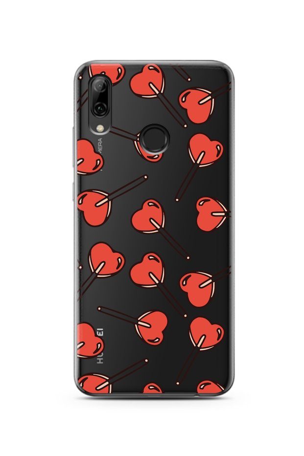 Super Transparent Silicone Phone Case Huawei P Smart (2019) with Candy Design