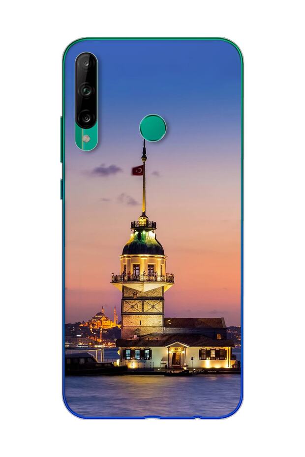 Super Transparent Silicone Phone Case with Maiden Tower Design Huawei P40 Lite E