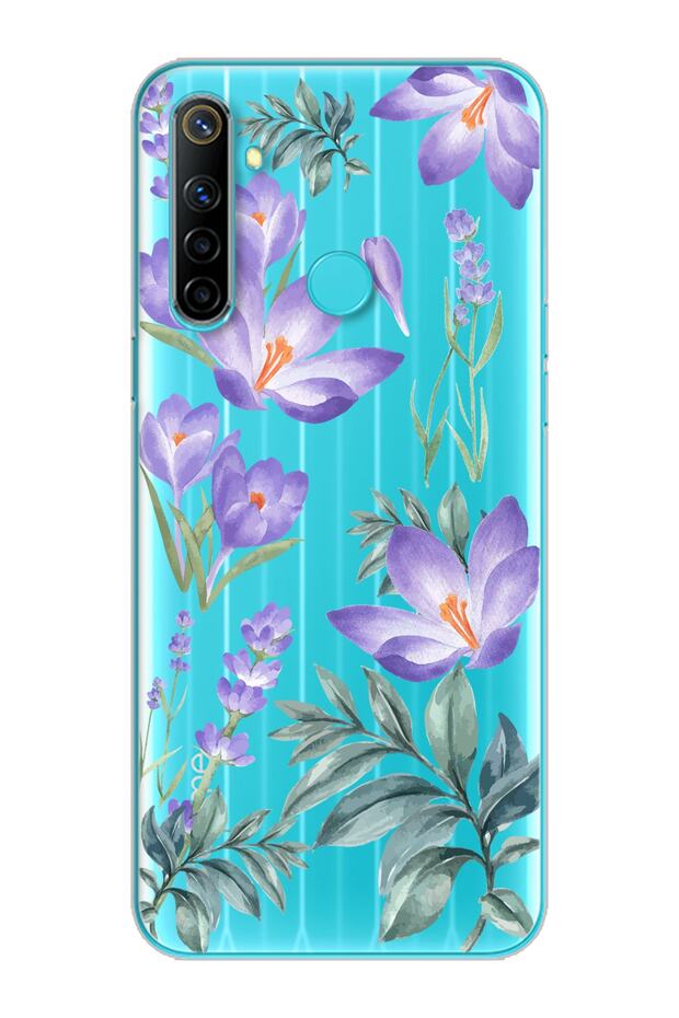 Winter Flower Design Super Transparent Silicone Phone Case Oppo Realmi 6I