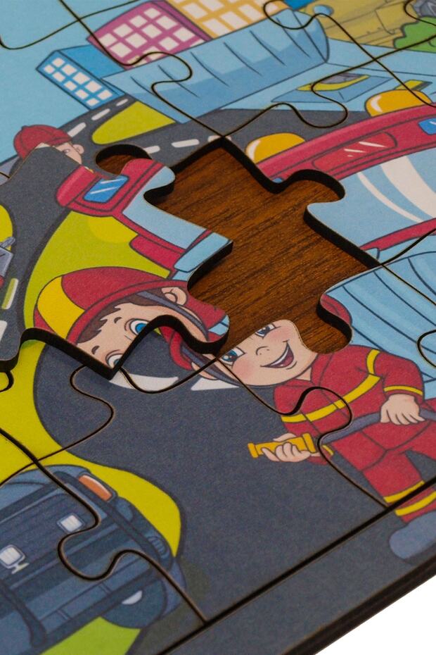 Meslekler Ve Taşıtlar Ahşap Puzzle (24 Parça) - 4