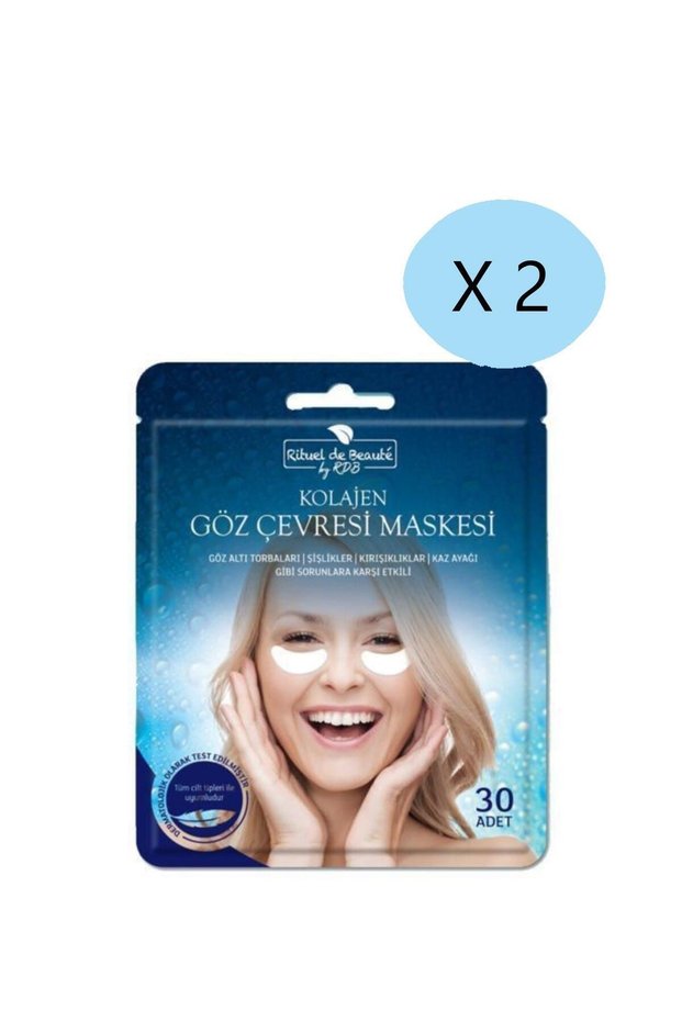 Eye Contour Wrinkle Puffiness Crow's Feet Removal Mask 30 Pieces 2 Packs