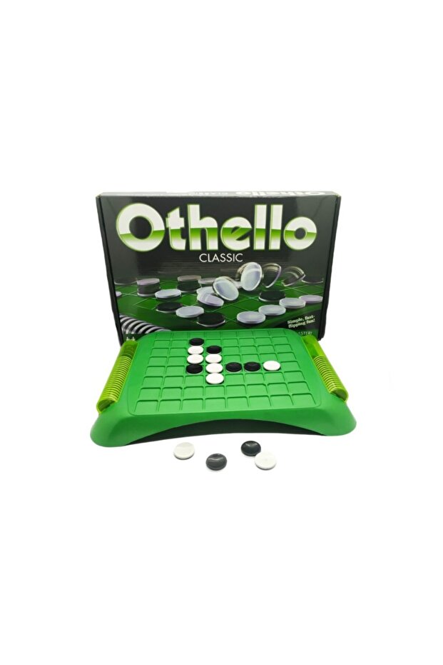 Green Color Othello Reversi Intelligence Strategy Game - European Version