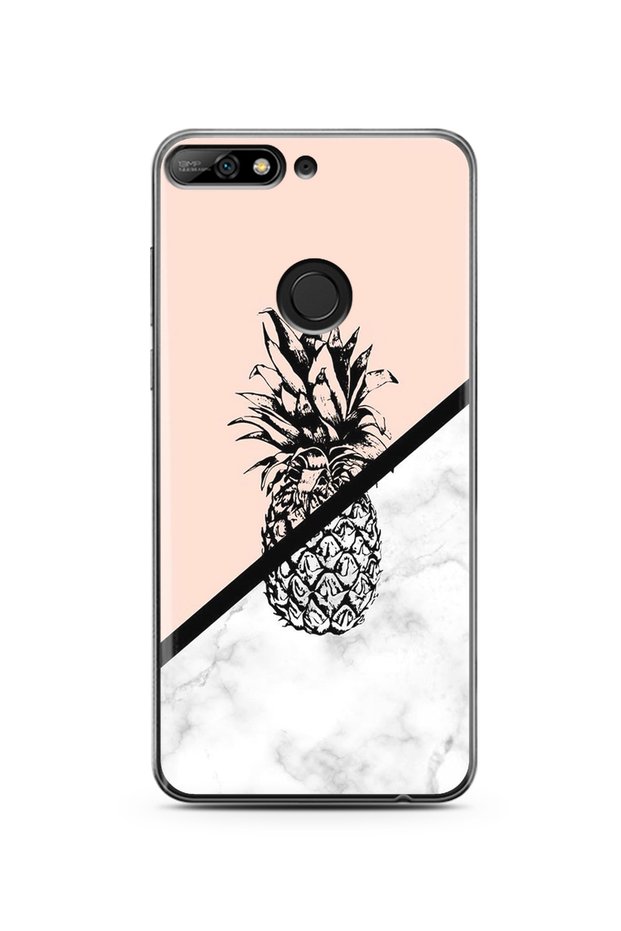 Pineapple Design Super Transparent Silicone Huawei Y7 2018 Phone Case