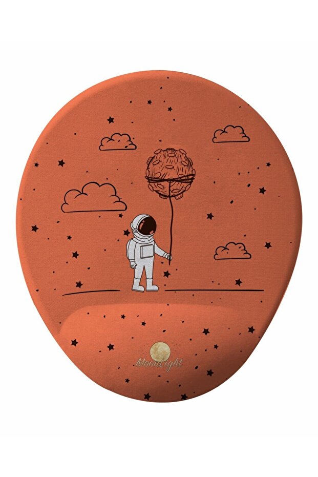 Space Astronaut Wrist Support Mousepad