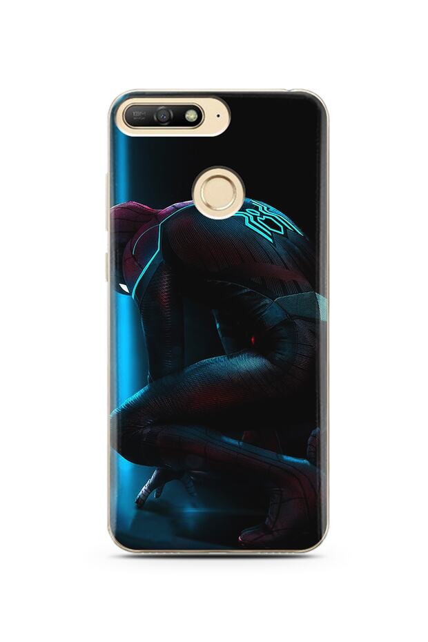 Spiderman Design Super Transparent Silicone Huawei Y6 Prime 2018 Phone Case