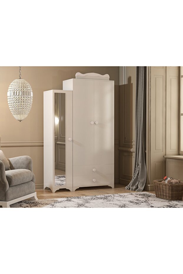 Bdlp 059 Babysun 3 Kapılı 2 Çekmeceli Dolap Beyaz - 1