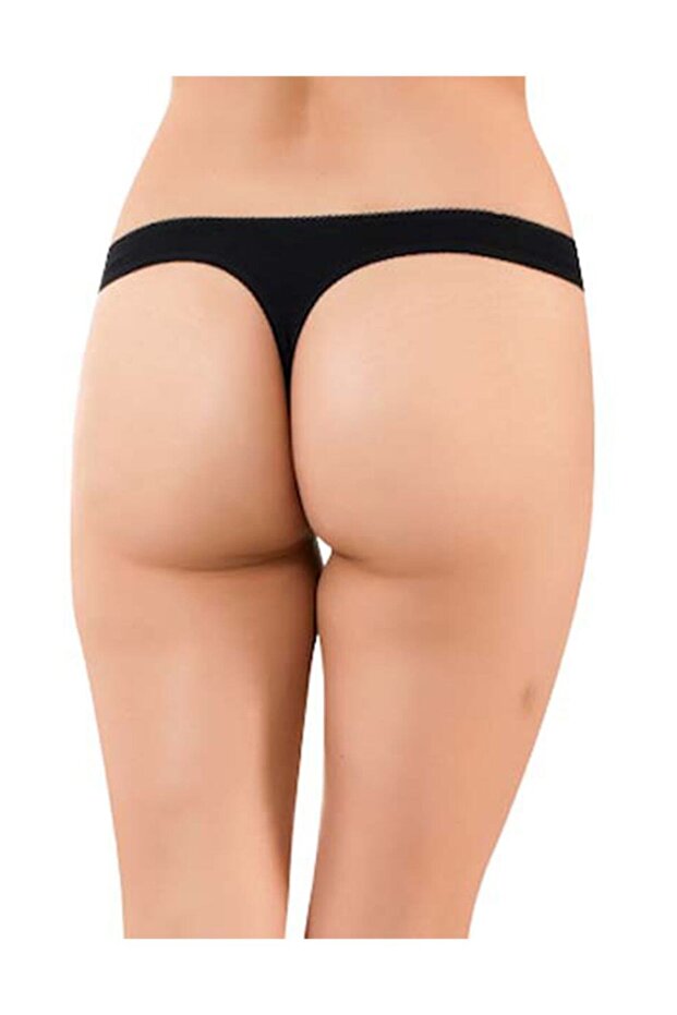 Q - En Bambu Bayan 3 Lü Iz Yapmaz G-string Asorti - 1