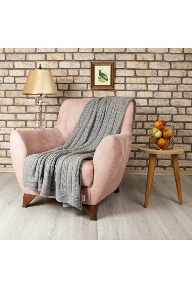 130x170 cm Knitted Sofa Shawl8681245001162