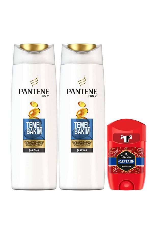 Şampuan Temel Bakım 500 Ml X 2 Adet + Old Spıce Deo Stick 50 Ml Captain - 2