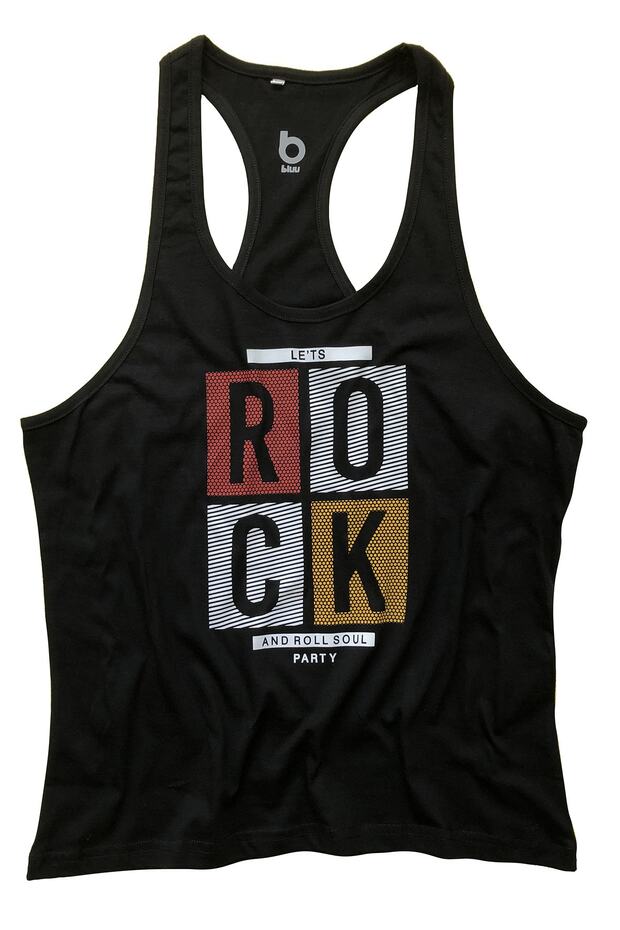 Fitness Gym Tank Top Sportsman's Singlet Rock