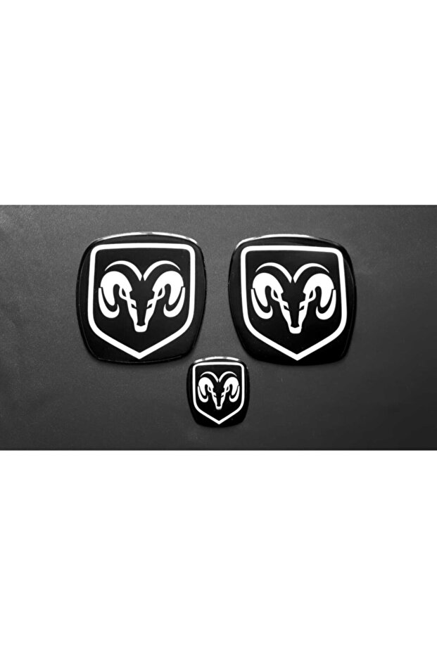 Fiat Doblo & Fiorino New Case - Ram(DOCH)- Logo 3-Piece Set (Front-Back-Steering)