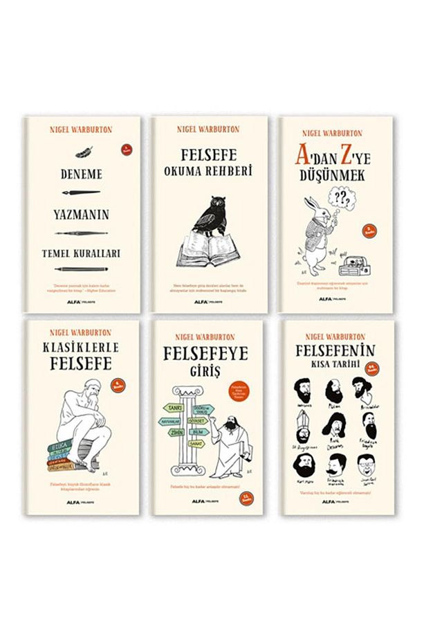 Nigel Warburton 6 Kitap Felsefe Seti A Dan Z Ye Düşünmek Felsefeye Giriş Klasiklerle Felsefe - 1