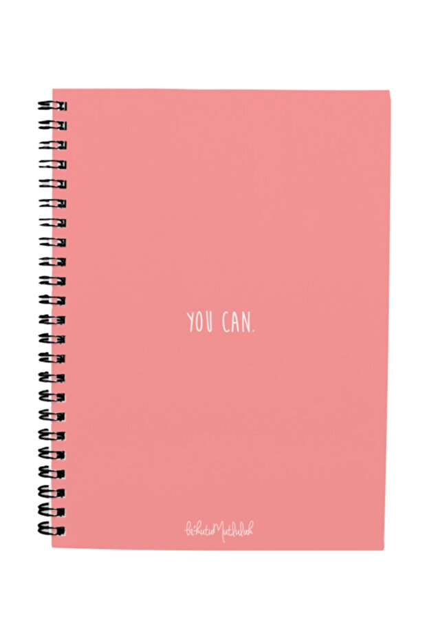 Gift - N073 A5 Design Spiral Notebook - You Can