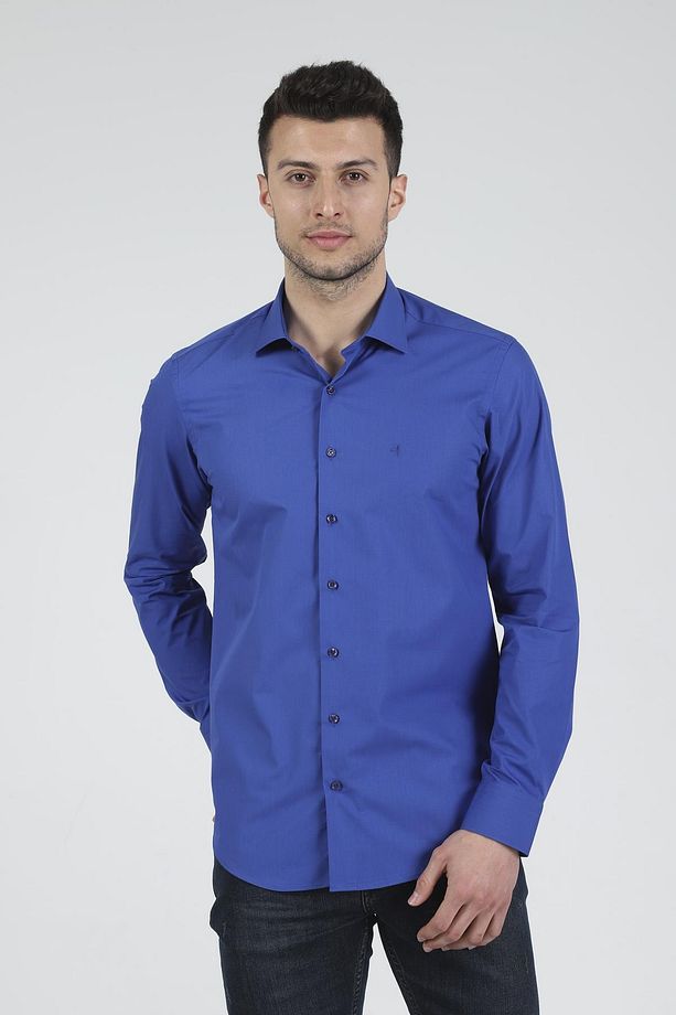 Slim Fit Uzun Kollu Erkek Gömlek 360-db09 - 2