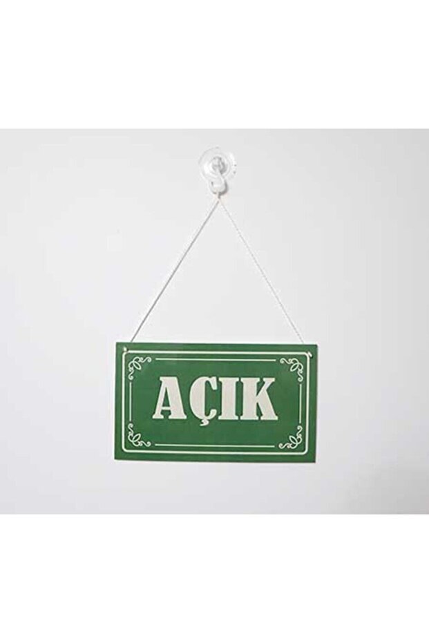 “Açık - Kapalı” Kapı Cam Levhası (2,7 mm Dekato) - 3