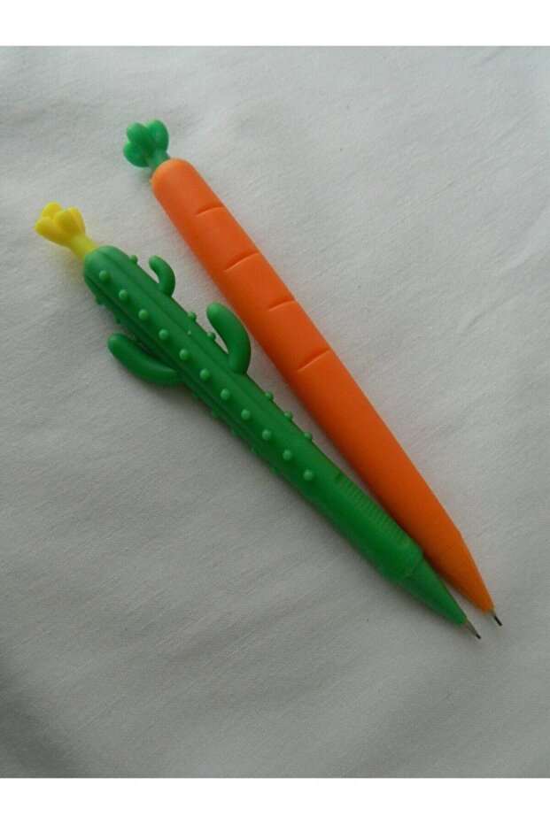 Pack of 2 Versatile Tip Pen 0.7 Yellow Cactus + Carrot