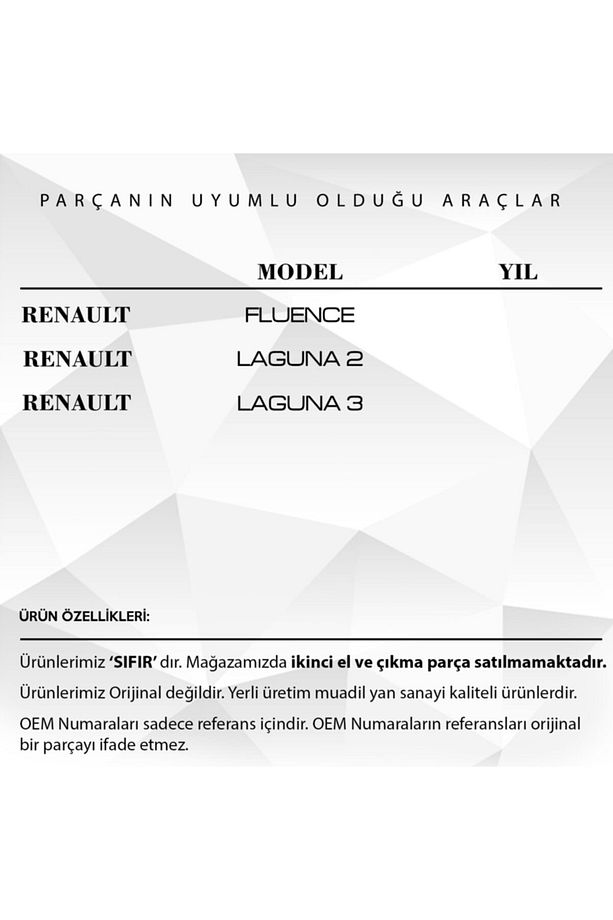 Renault Fluence, Laguna 2 Için Anahtarsız Giriş Sensör Kapağı - 2