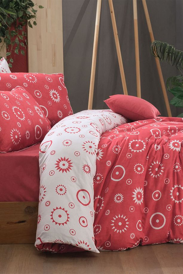 Merlot Fancy Poplin Tek Kişilik Nevresim Takımı V1 - 1