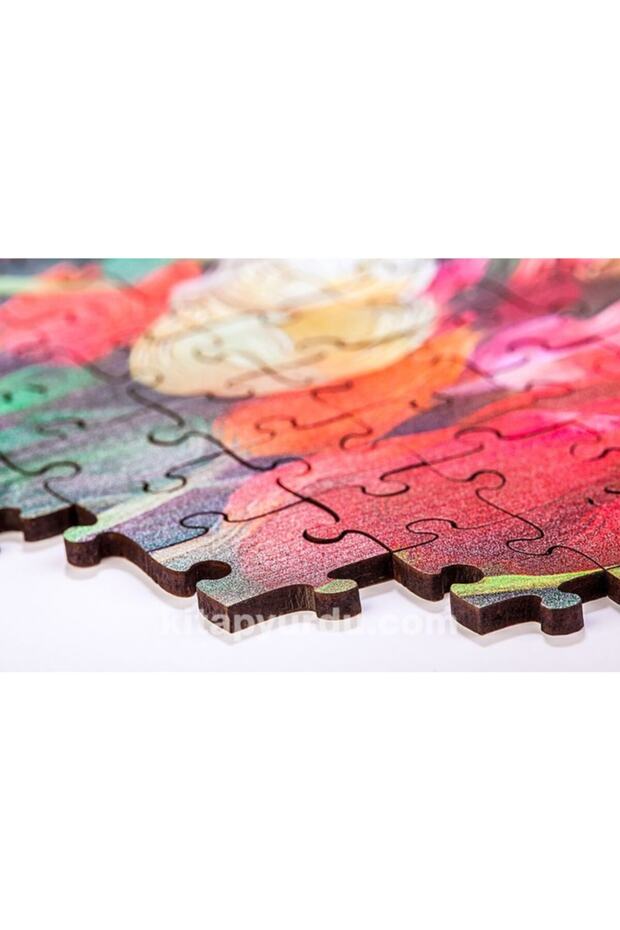 Gelincikler Ve Köy Evi Ahşap Puzzle 500 Parça - 3