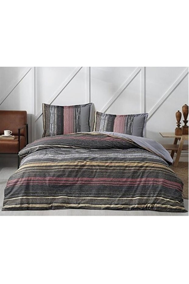 Double Gray Silmus Duvet Cover Set