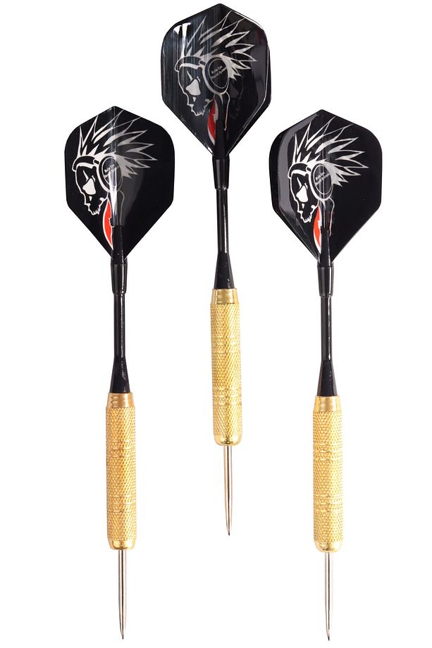 18 Gr. Dart Oku (3’lü Set) - Çelik Uç + Pirinç Gövde + Renkli Kanat - Dart Oku Seti - 1