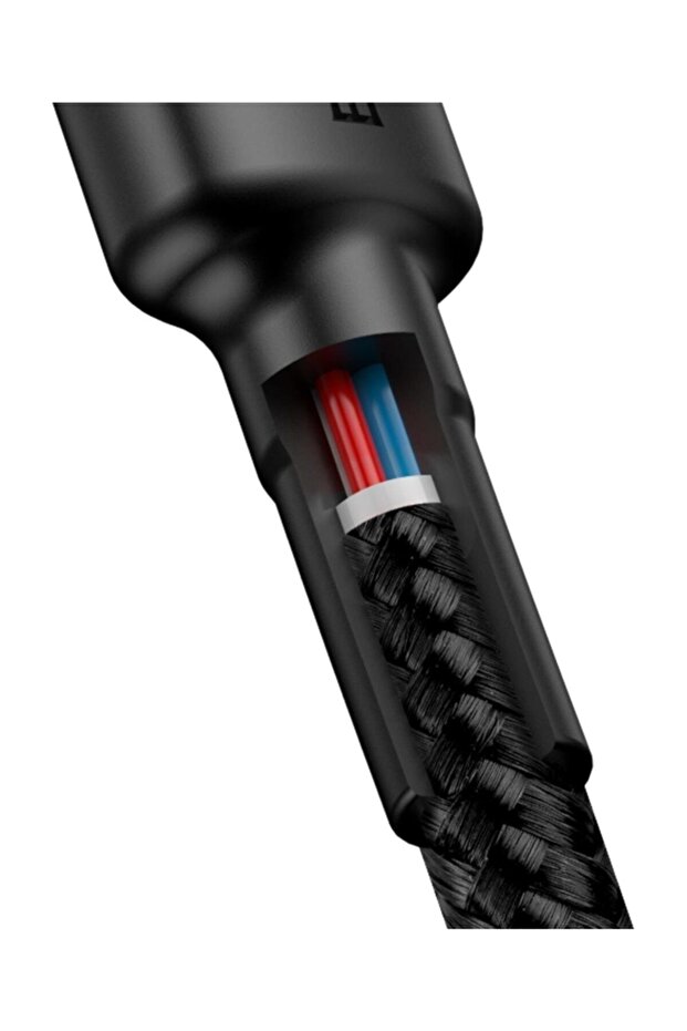 Çift Taraflı Type-c 1m Kırmızı Siyah - 5