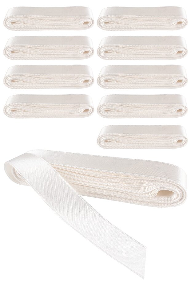 10 Pieces Satin Ribbon 2 Cm 10mt
