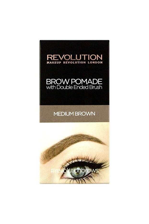 Makeup Revolutıon Kaş Kiti - Brow Pomade Medium Brown 6565 - 2