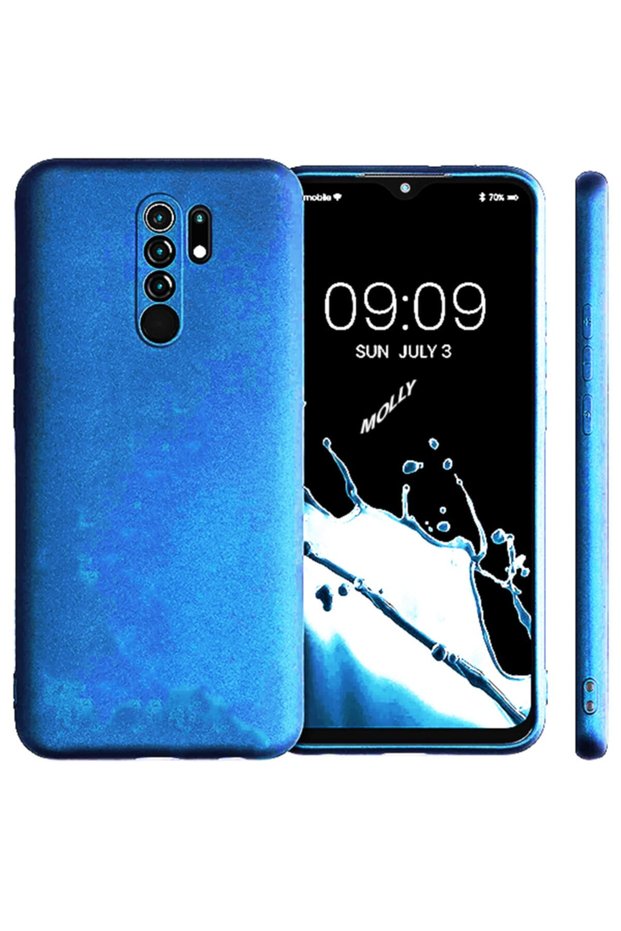 Xiaomi Redmi 9 Compatible Pers Blue Guardian Matte Silicone Case