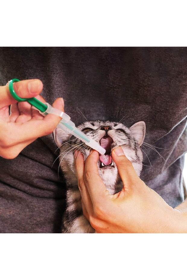 Kedi Hap Yutturma Enjektörü 2'li Set - 5