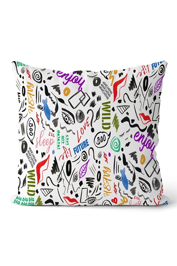 Double Sided Throw Pillow Cover Code: Kir1228 - 1