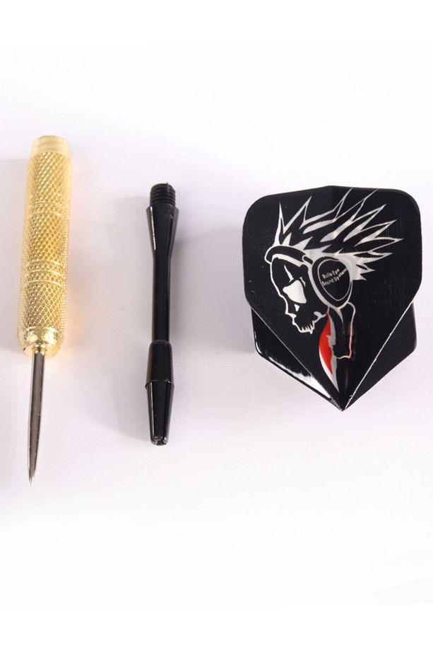 18 Gr. Dart Oku (3’lü Set) - Çelik Uç + Pirinç Gövde + Renkli Kanat - Dart Oku Seti - 3