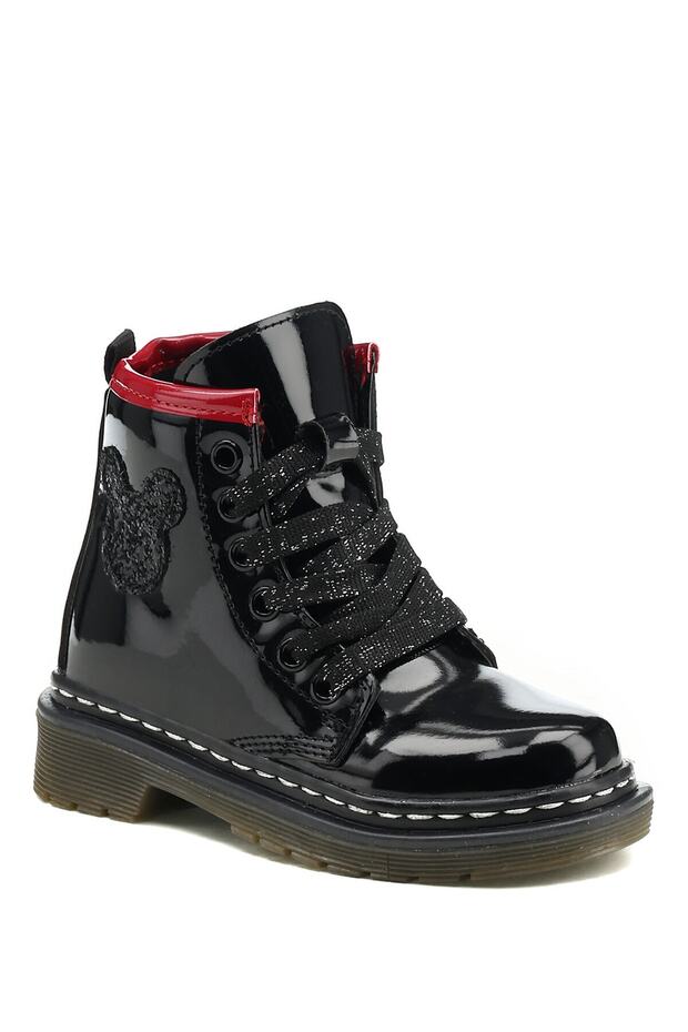 511800.p1pr Siyah Kız Çocuk Sneaker Bot - 1