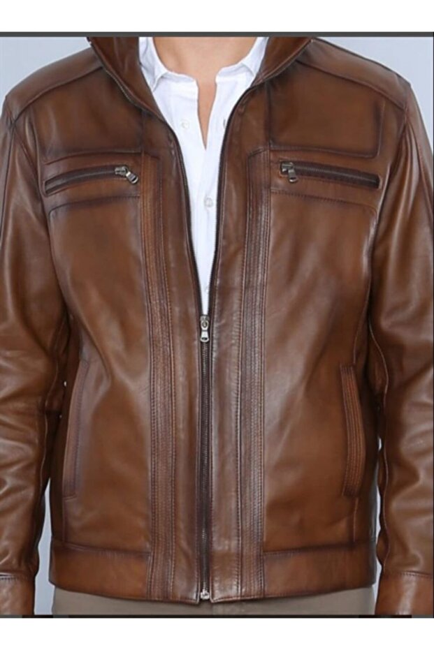 Taba Hakiki Deri Ceket - 1