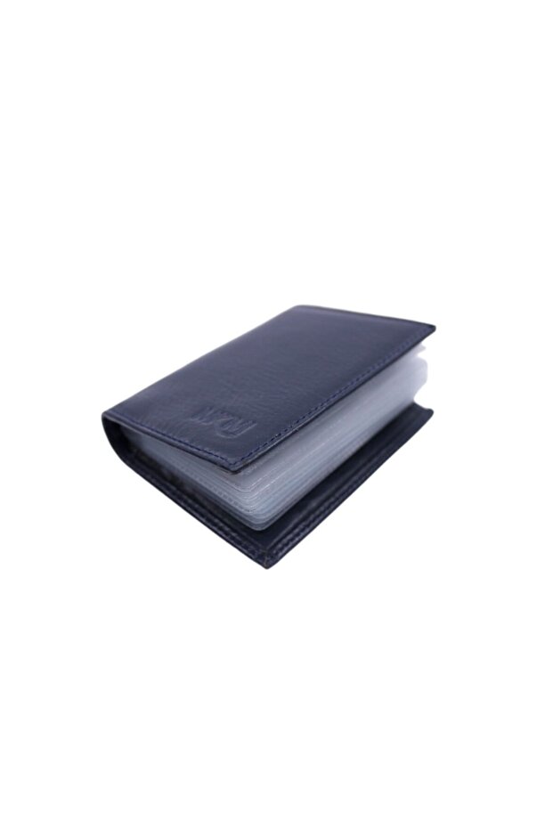 Genuine Leather Men's Wallet & Card Holder with Transparent Card Holder