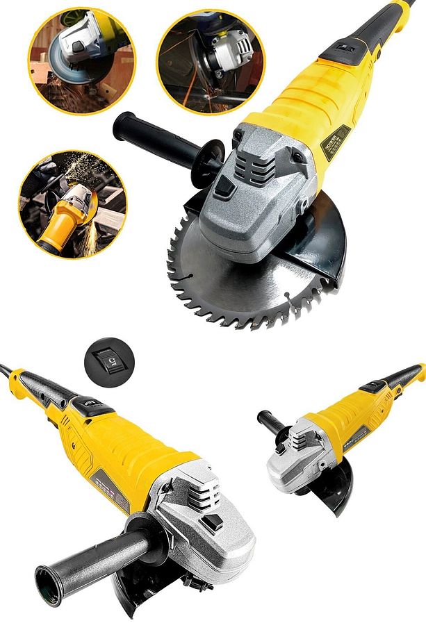 Rwrx-3099 1800 W Profesyonel Devir Ayarlı 180mm Büyük Boy Spiral Taşlama Makinesi - 3