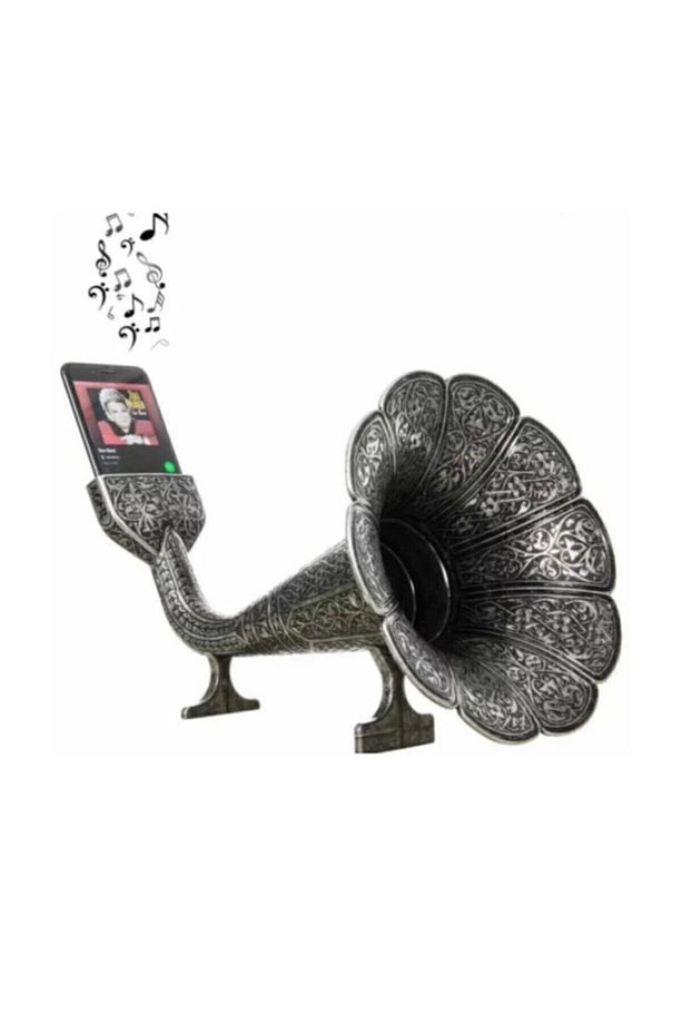 Akustik Cep Gramafonu Gramafon Nostaljik Hediyelik Eşya - 1