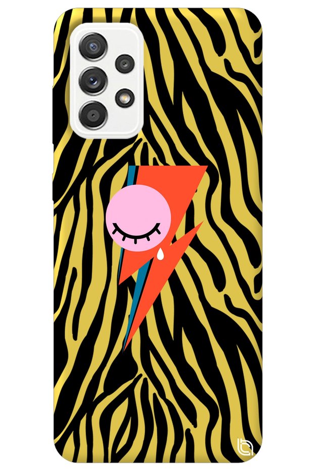Samsung Galaxy A72 Yellow Color Premium Silicone Phone Case with Velvet Tear Pattern Inside
