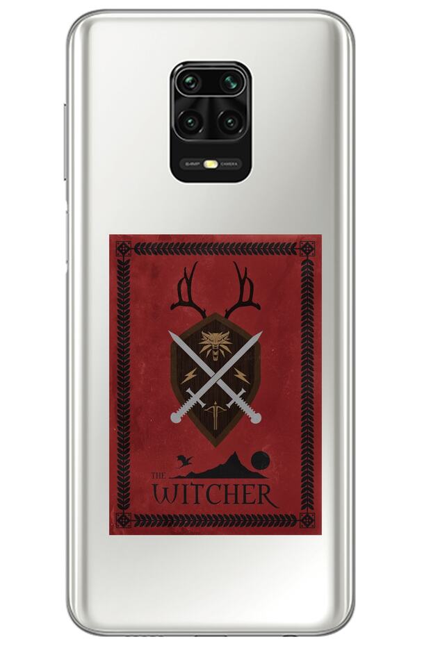 Xiaomi Redmi Note 9 Pro the Witcher Patterned Patterned Transparent Silicone Case