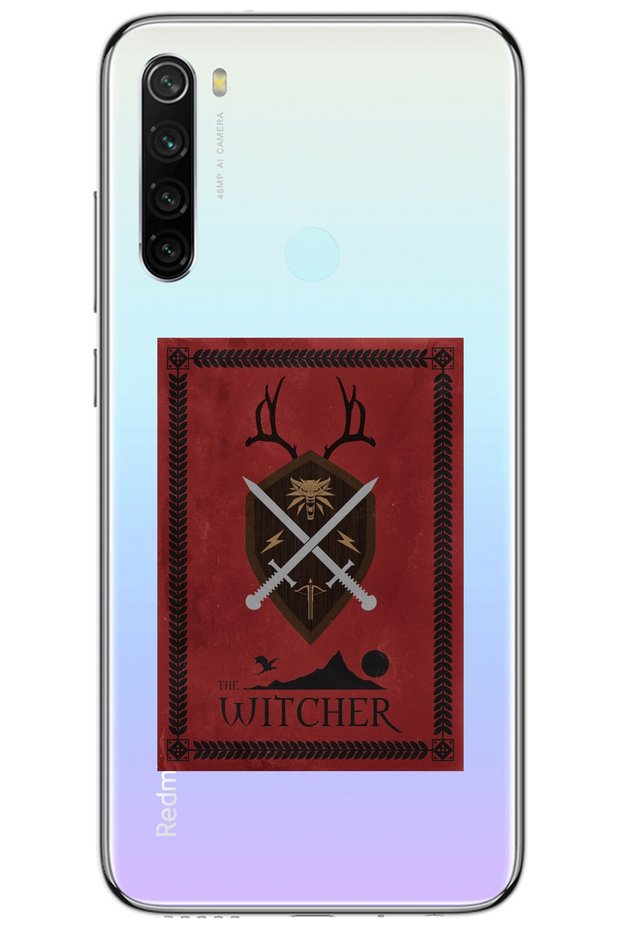 Xiaomi Redmi Note 8 the Witcher Patterned Patterned Transparent Silicone Case
